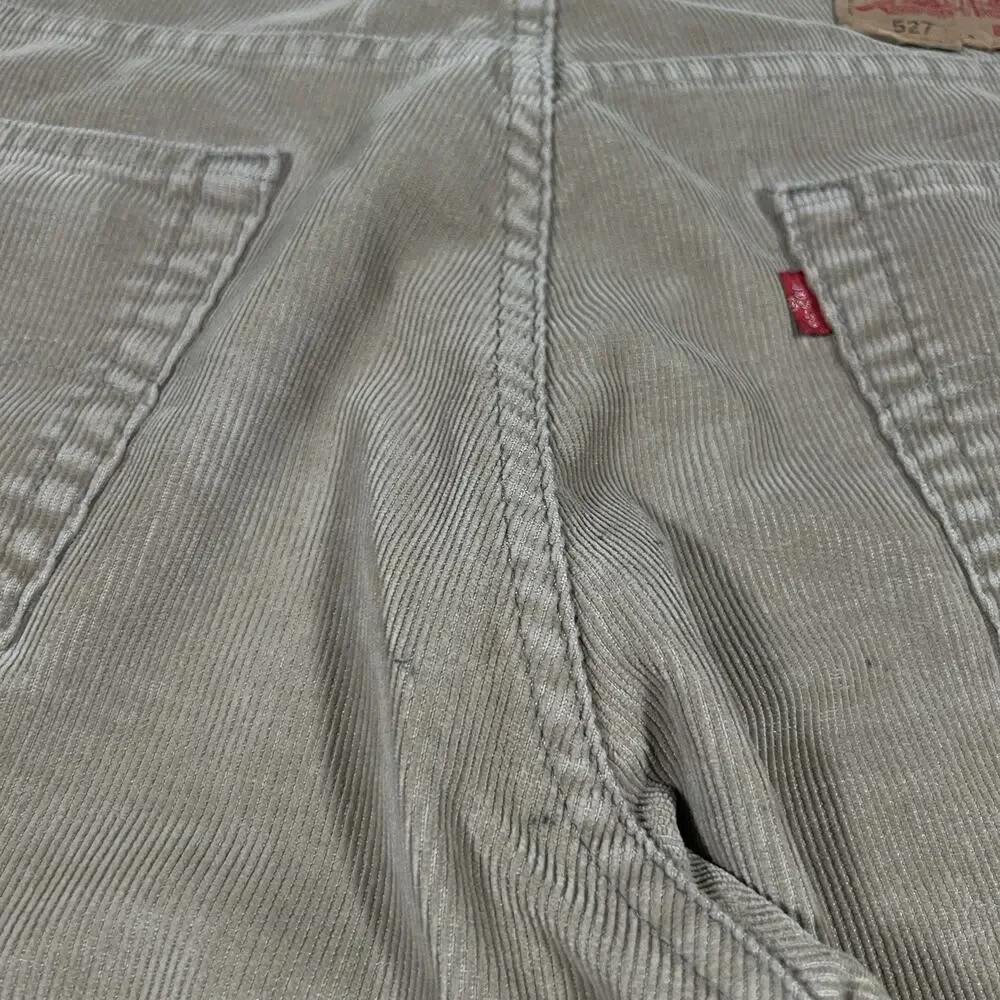 Levis 527 Low Boot Cut Corduroy Pants Mens 34x33 Brown Vintage Y2k Jeans